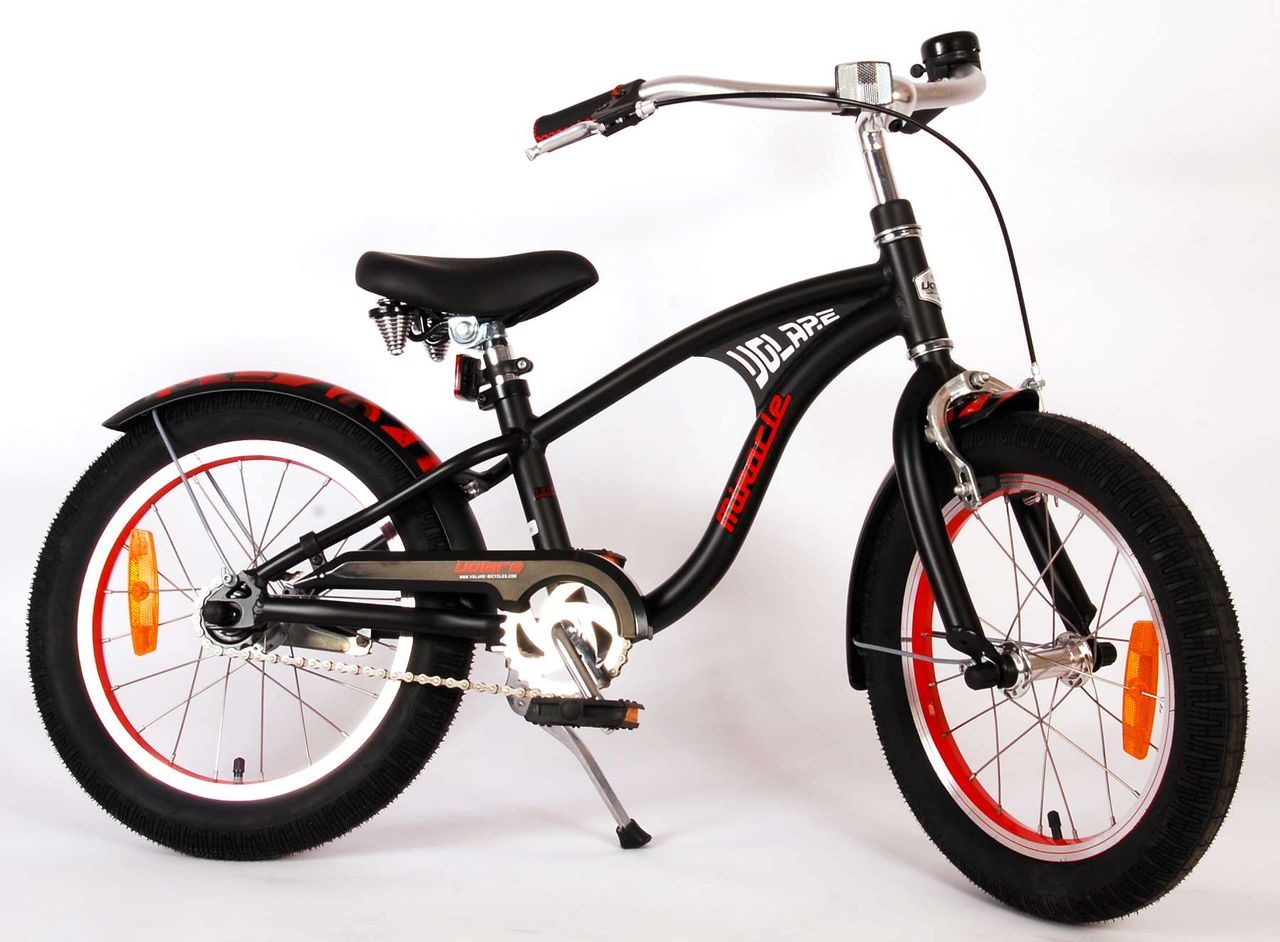 Volare Miracle Cruiser Kinderfahrrad - Jungen - 16 Zoll - Mattschwarz - Prime Collection