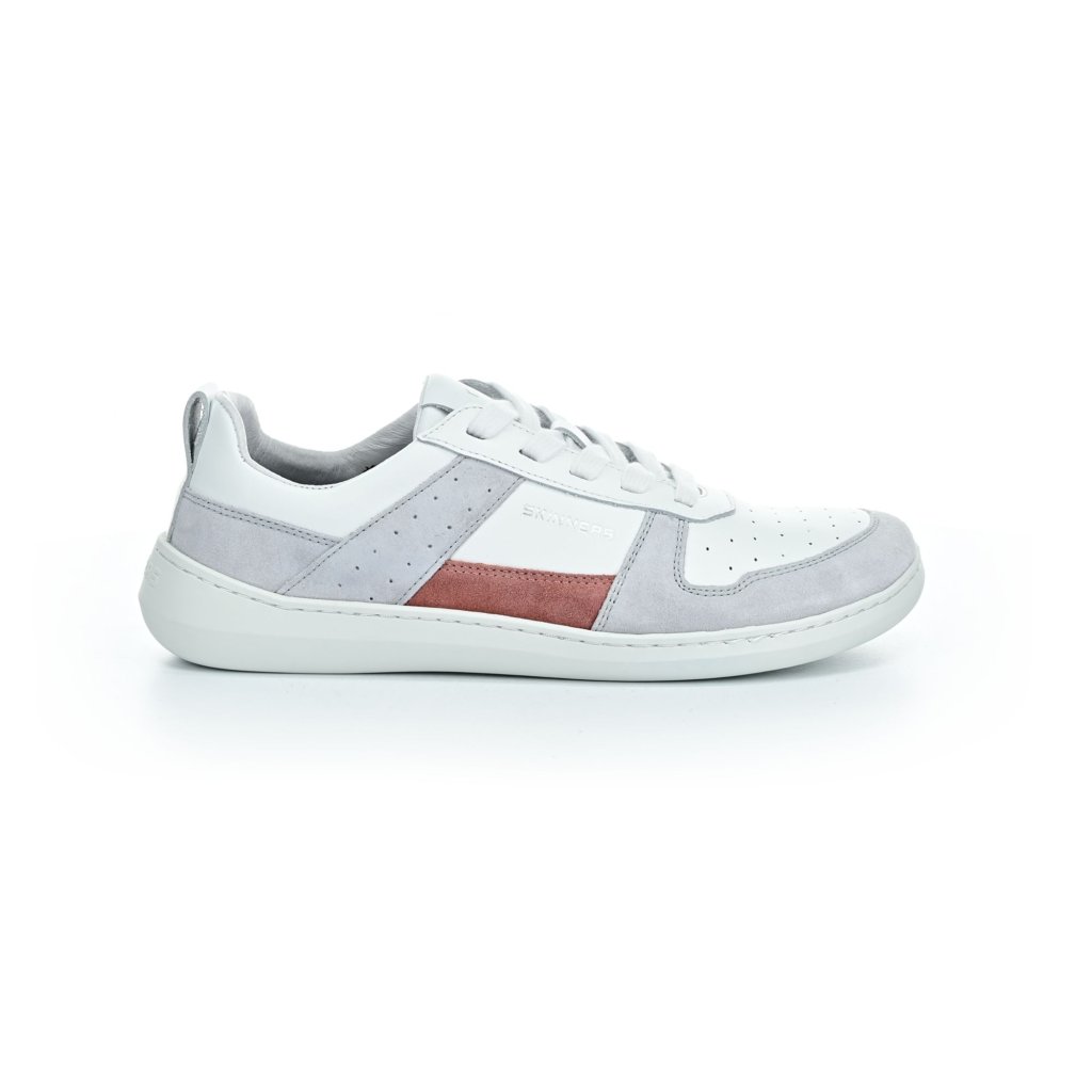 Skinners Oldschooler Leather Pink/White Barfußsneakers