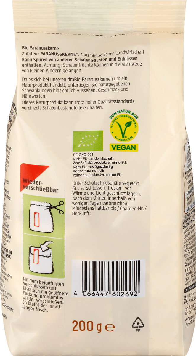 Paranusskerne, 200 g