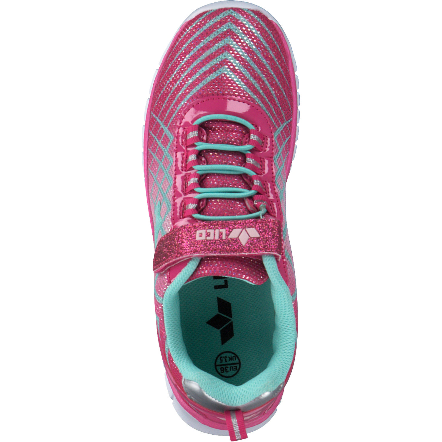 Geka Lenja VS, Sneakers Low, Kinder, pink/rosa/tUErkis