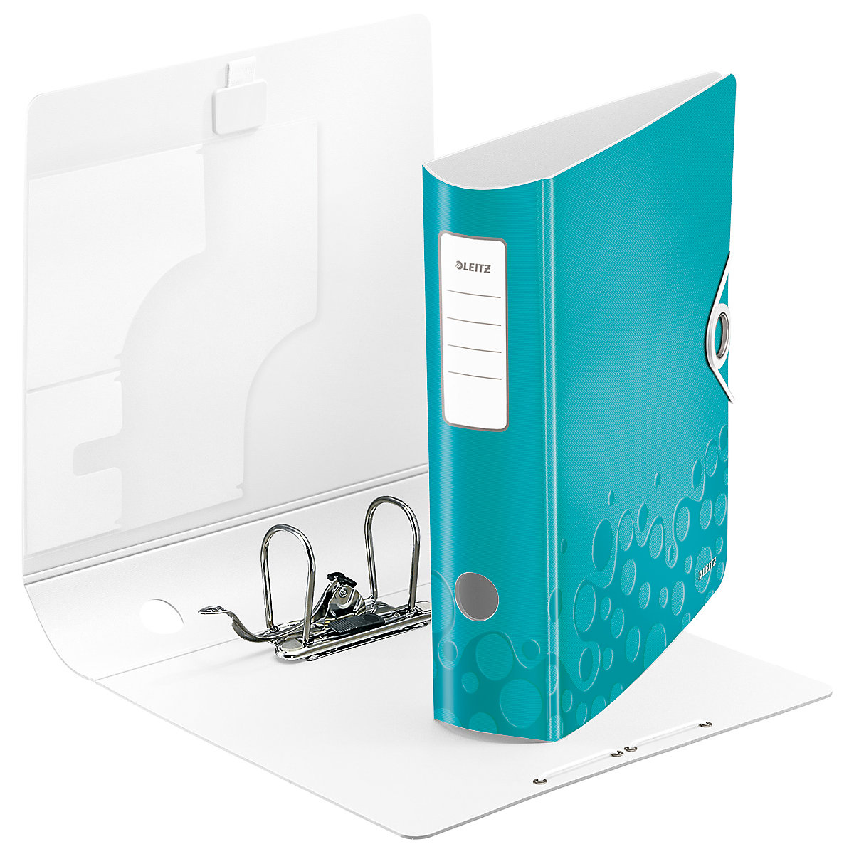Aktenordner Polyfoam 1106 Active WOW eisblau A4 180°, Breite 8 cm