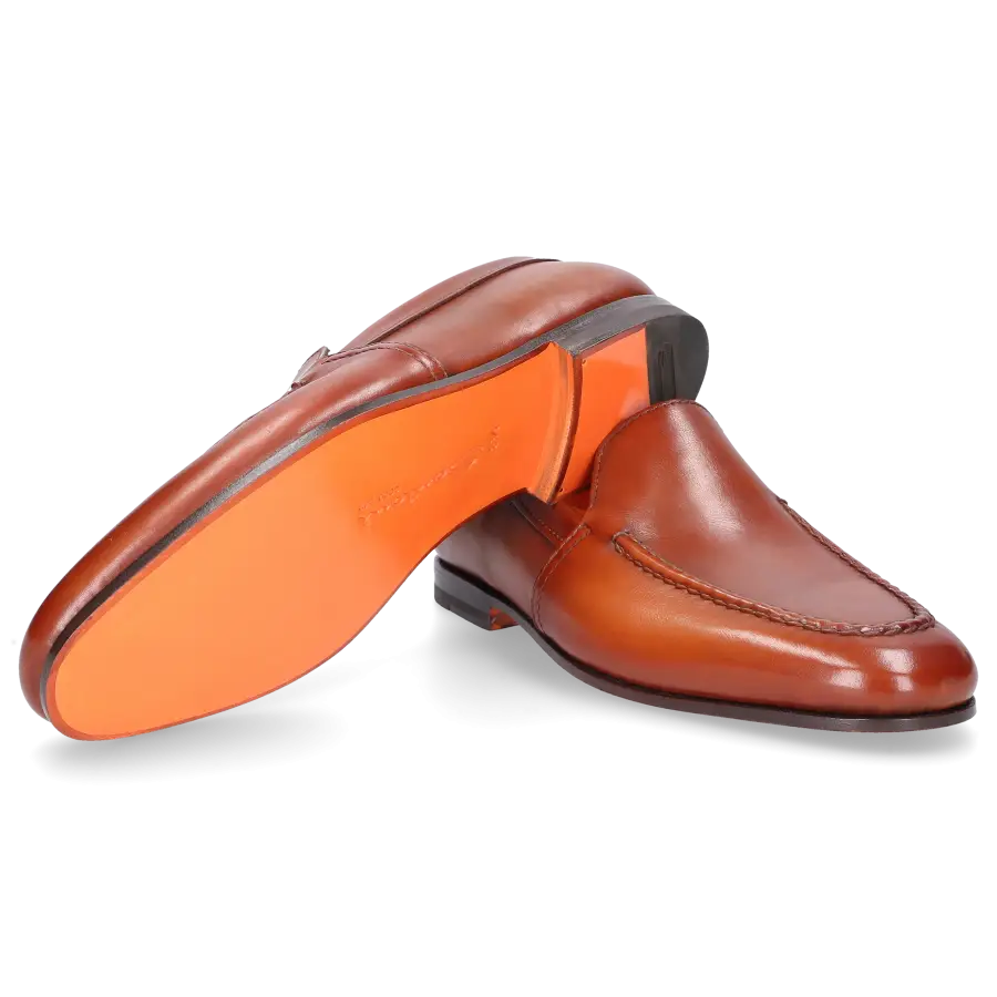 Santoni - Loafer 18000 Kalbsleder - braun