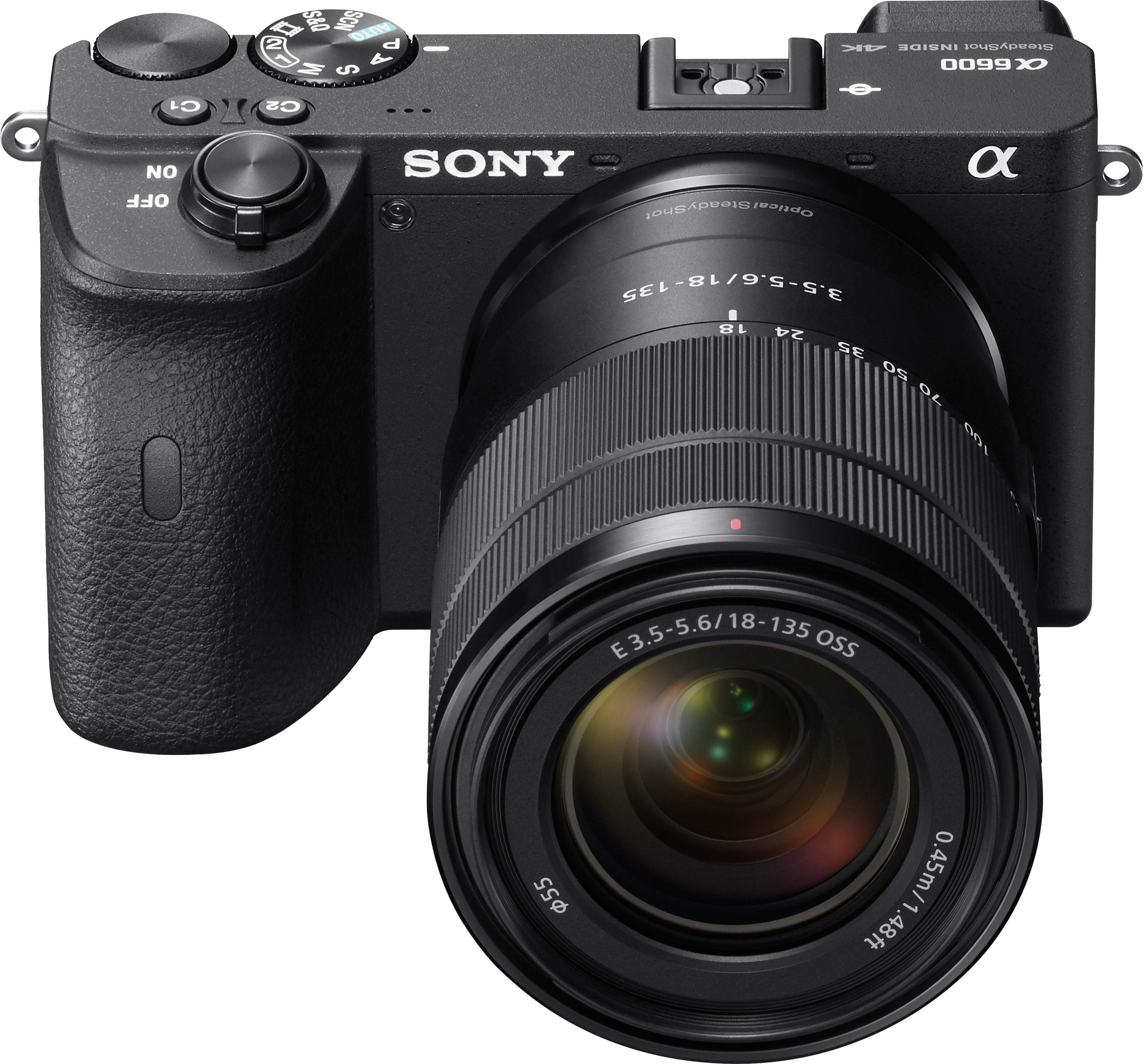 Sony Alpha 6600 + SEL18135 Systemkamera (SEL18135, 24,2 MP, Bluetooth, NFC, WLAN (Wi-Fi)