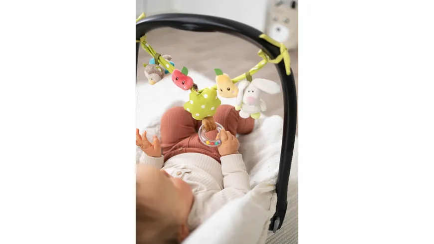 NICI Kinderwagenkette Hase und Eule