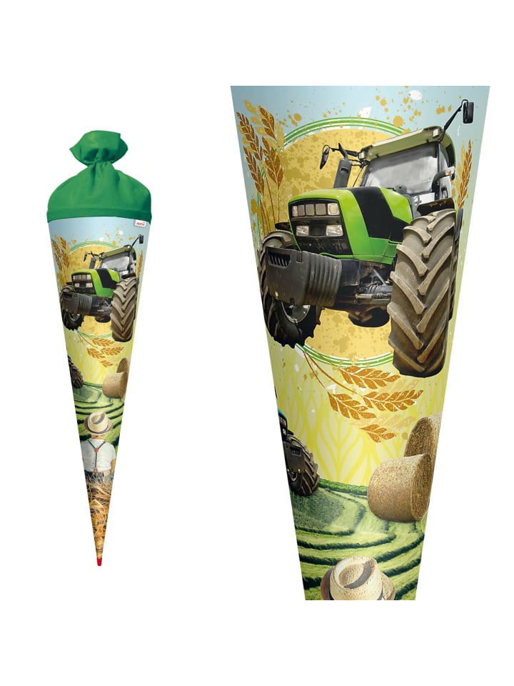 ROTH Schultüte groß Traktor 70 cm in Grün günstig kaufen onesize