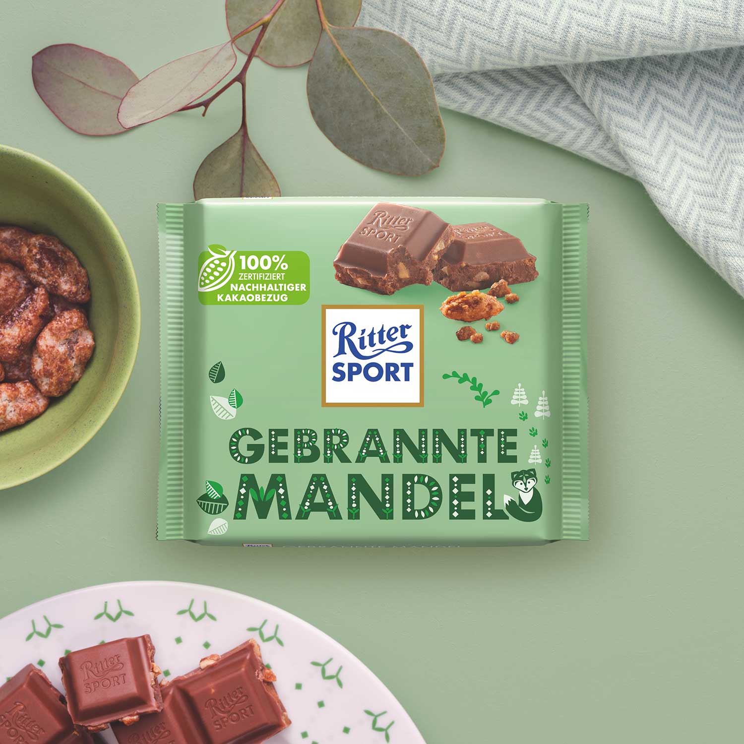 Ritter Sport Gebrannte Mandel 100g