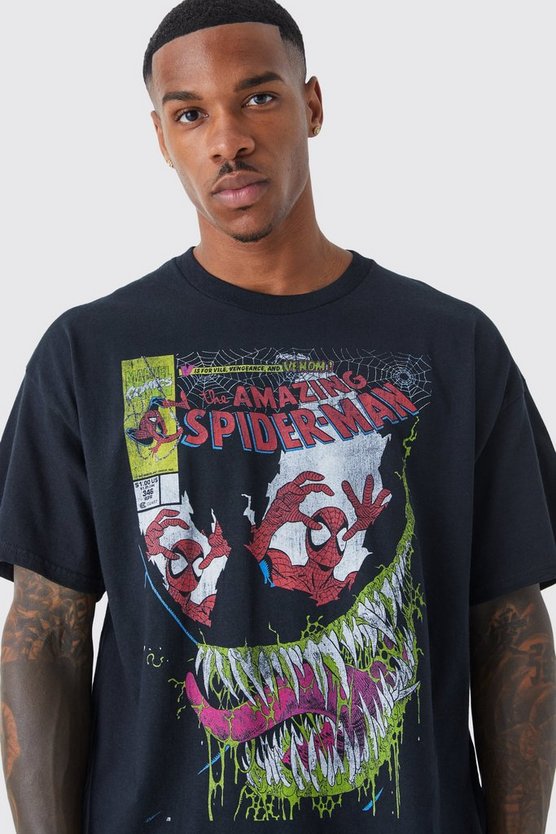 Oversize T-Shirt mit lizenziertem Venom-Print