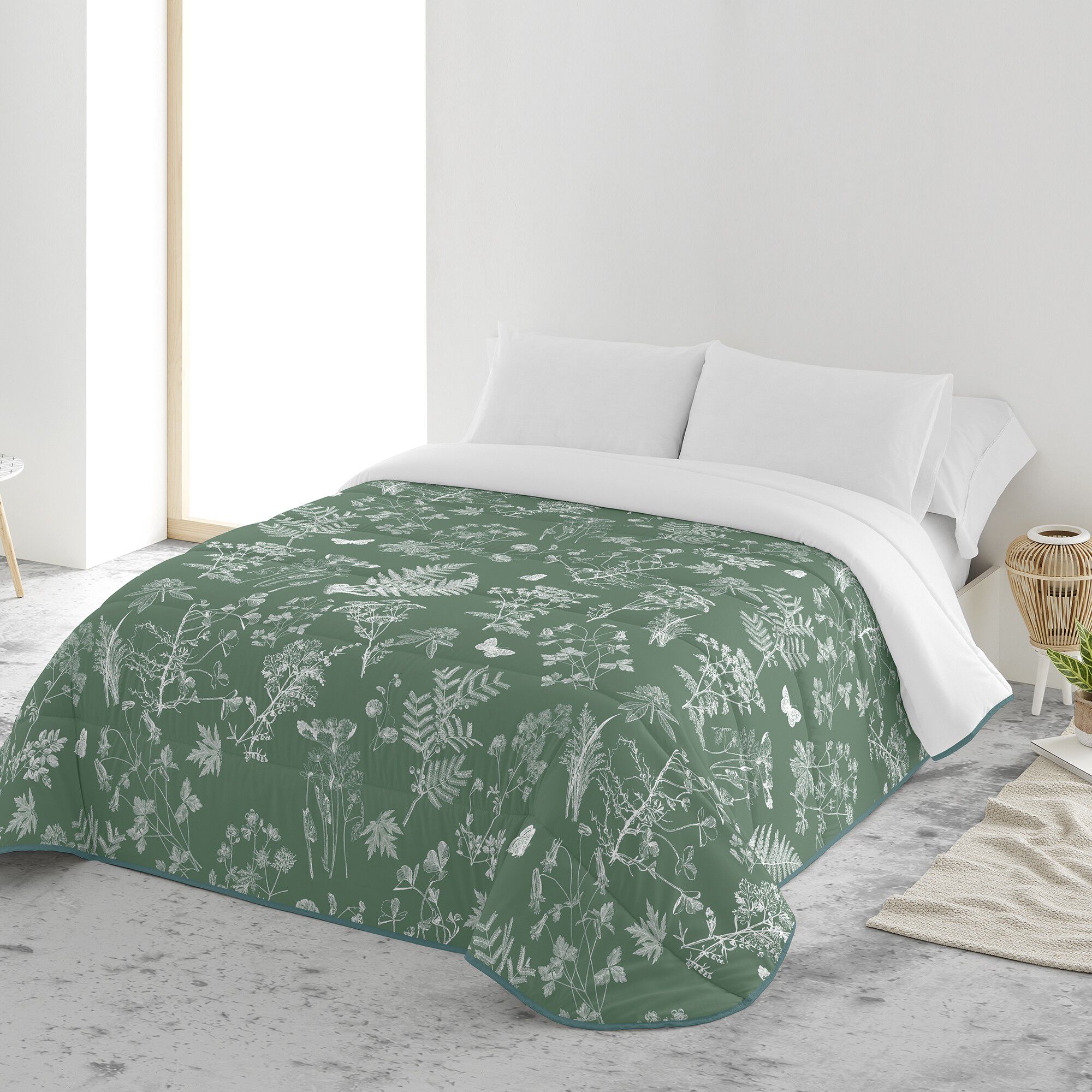 Couette microfibre imprimée forêt 200 g/m²