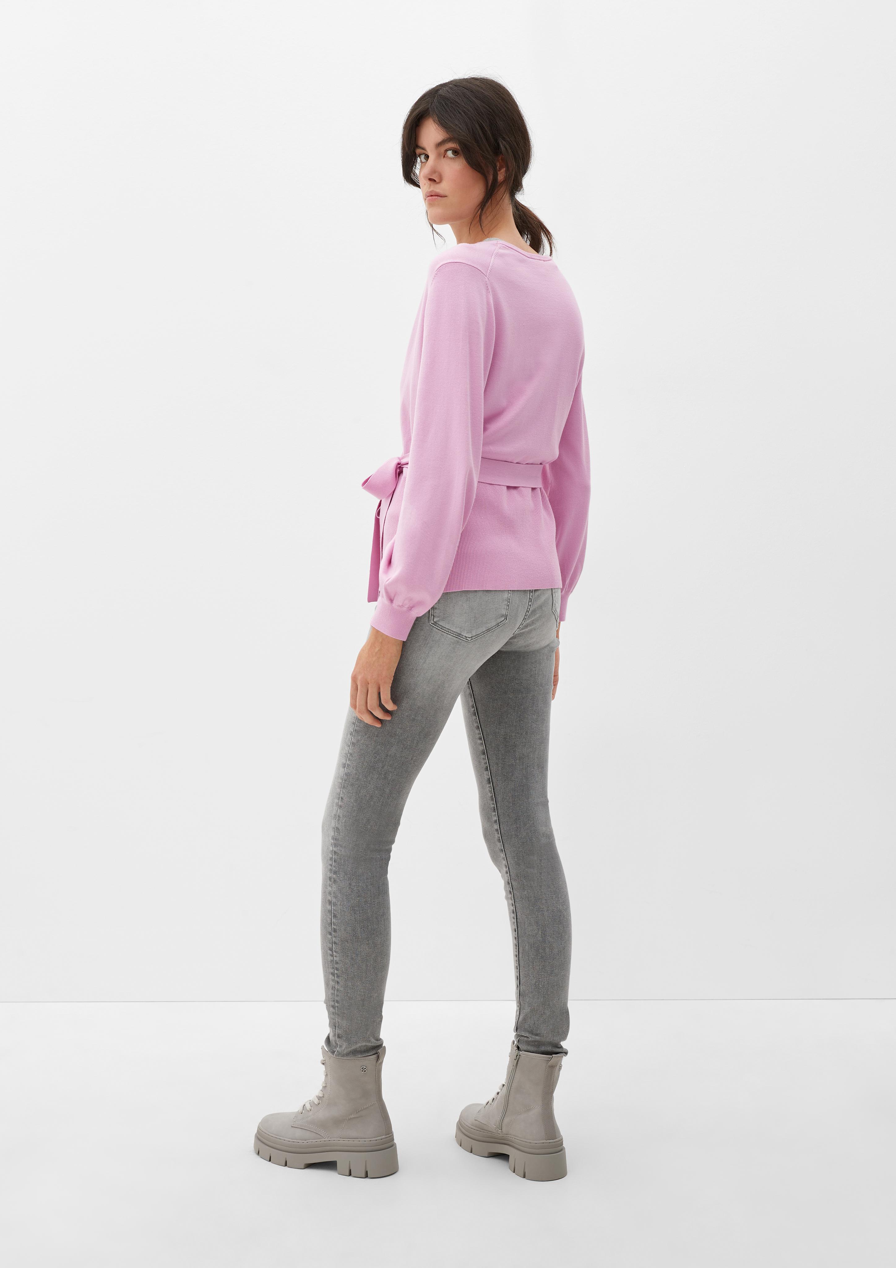 Gestrickter Wickelcardigan  2125617-4082