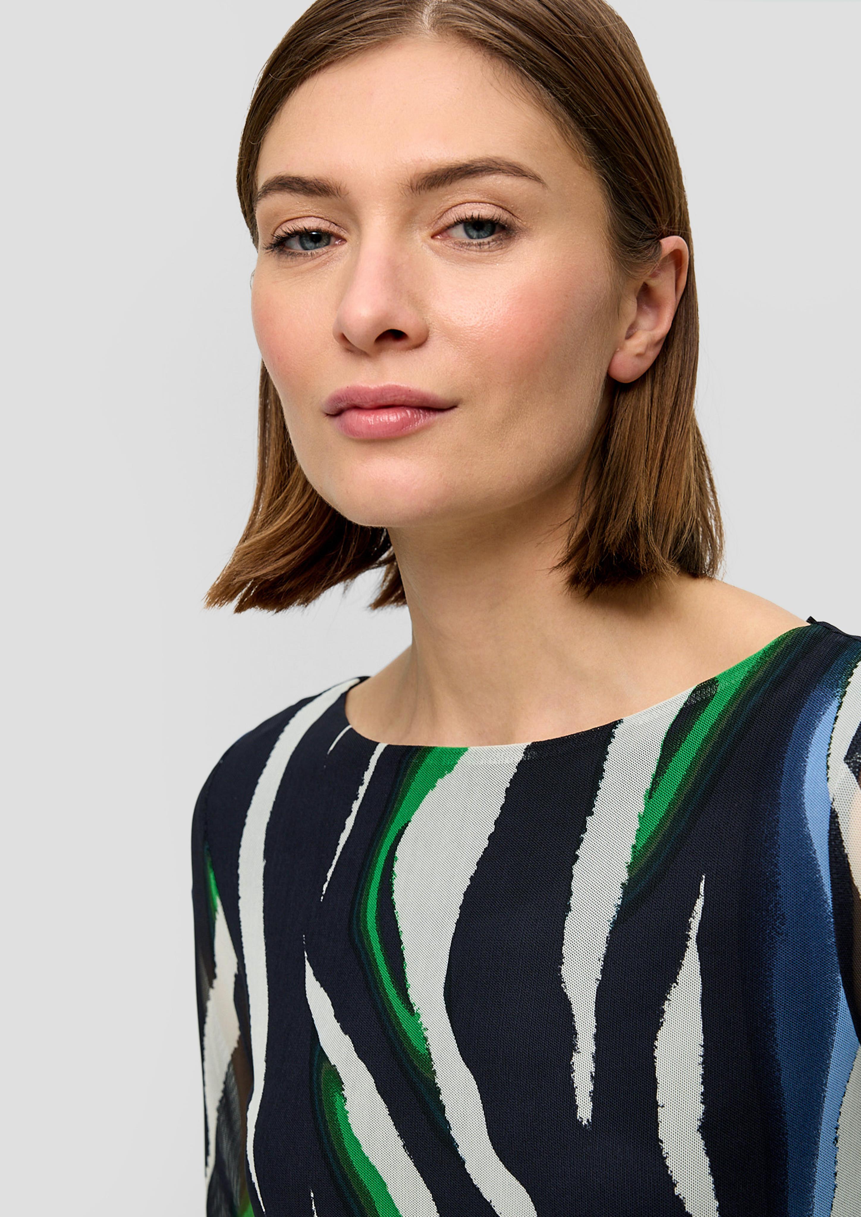 Mesh-Shirt mit All-over-Print  2140389-59A2