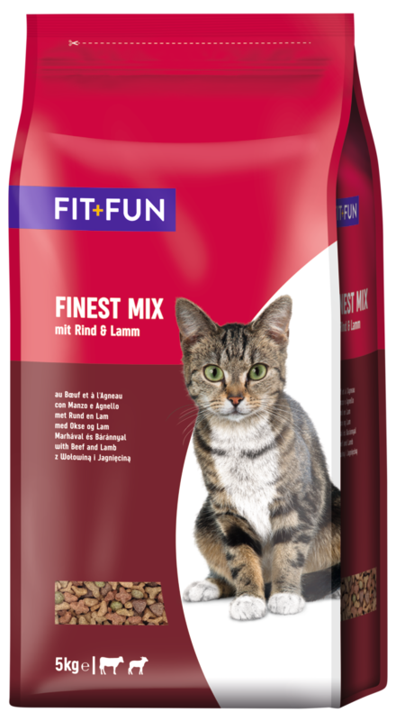 FIT+FUN Trockenfutter FIT+FUN Finest-Mix 5kg Rind & Lamm