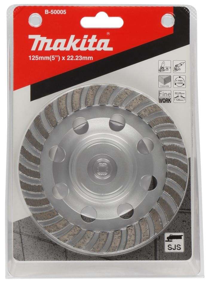 Accesorios Makita B-50005 Disco de copa de diamante de 125 mm
