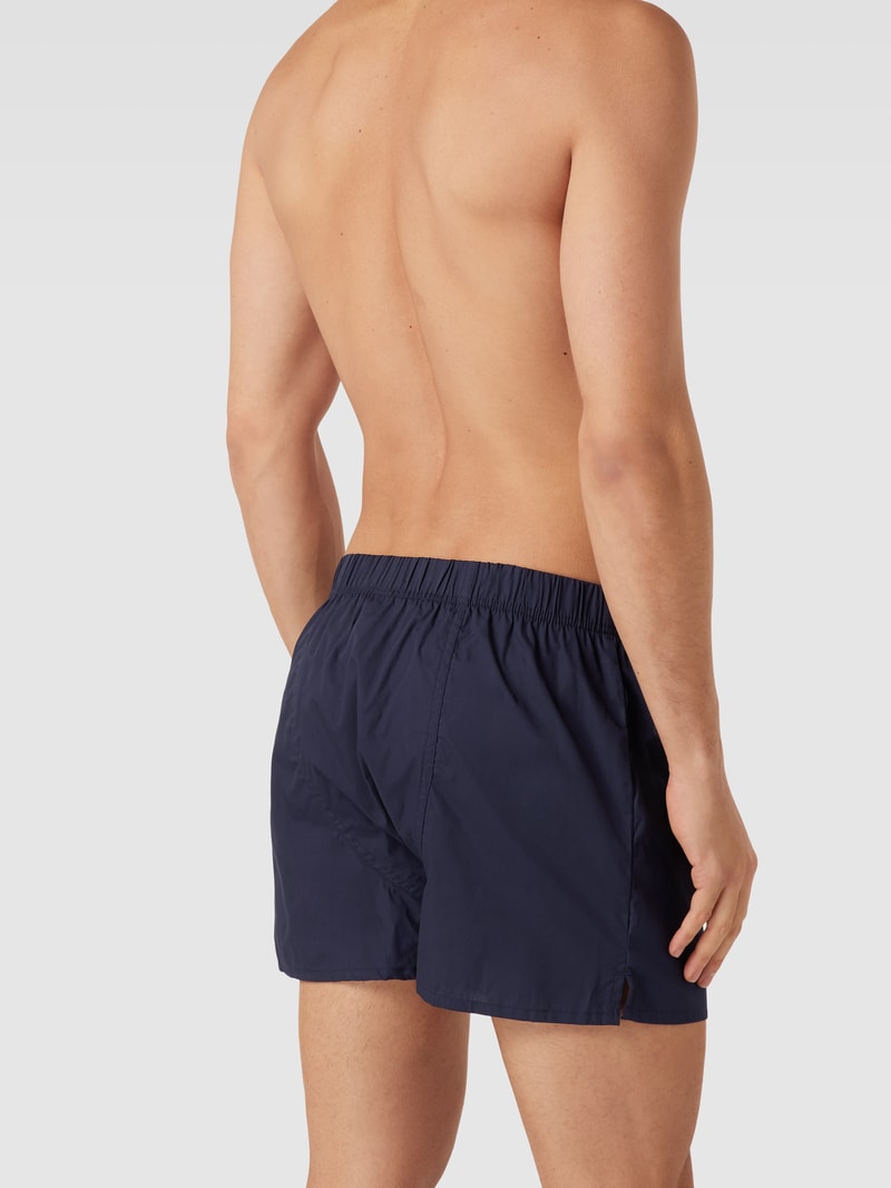Boxershorts mit Label-Detail im 2er-Pack in dunkelblau