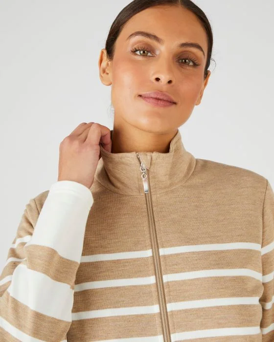 Gilet zippé intérieur bouclette