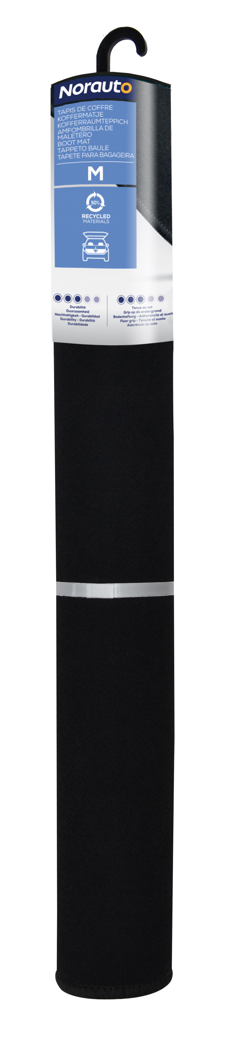 Semi-Custom Kofferraummatte von Norauto, Größe M, 100 x 80 cm in Schwarz, 1 Stück - ATU