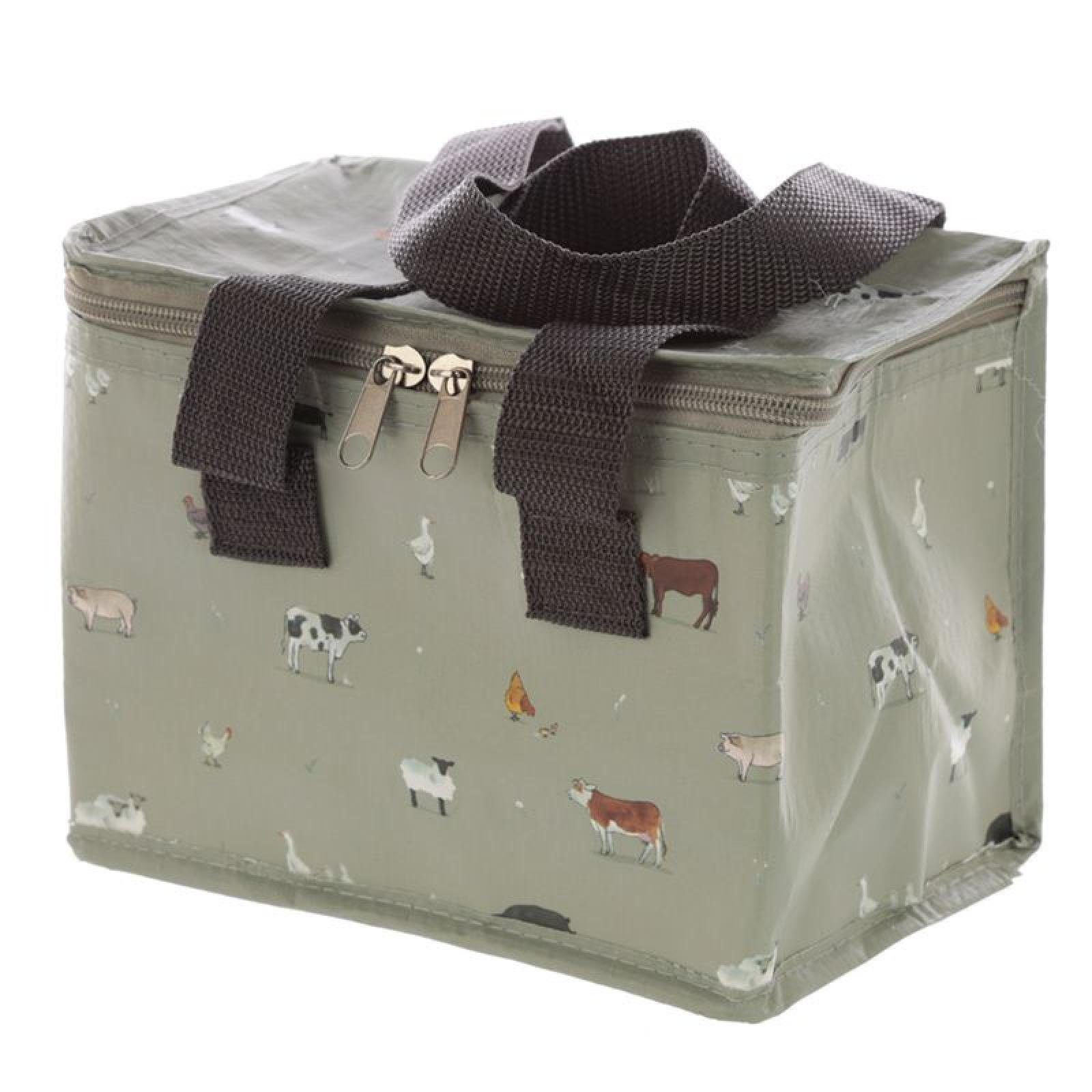 Puckator Kühltasche Willow Farm Bauernhoftiere gewebte Kühltasche Lunchbox