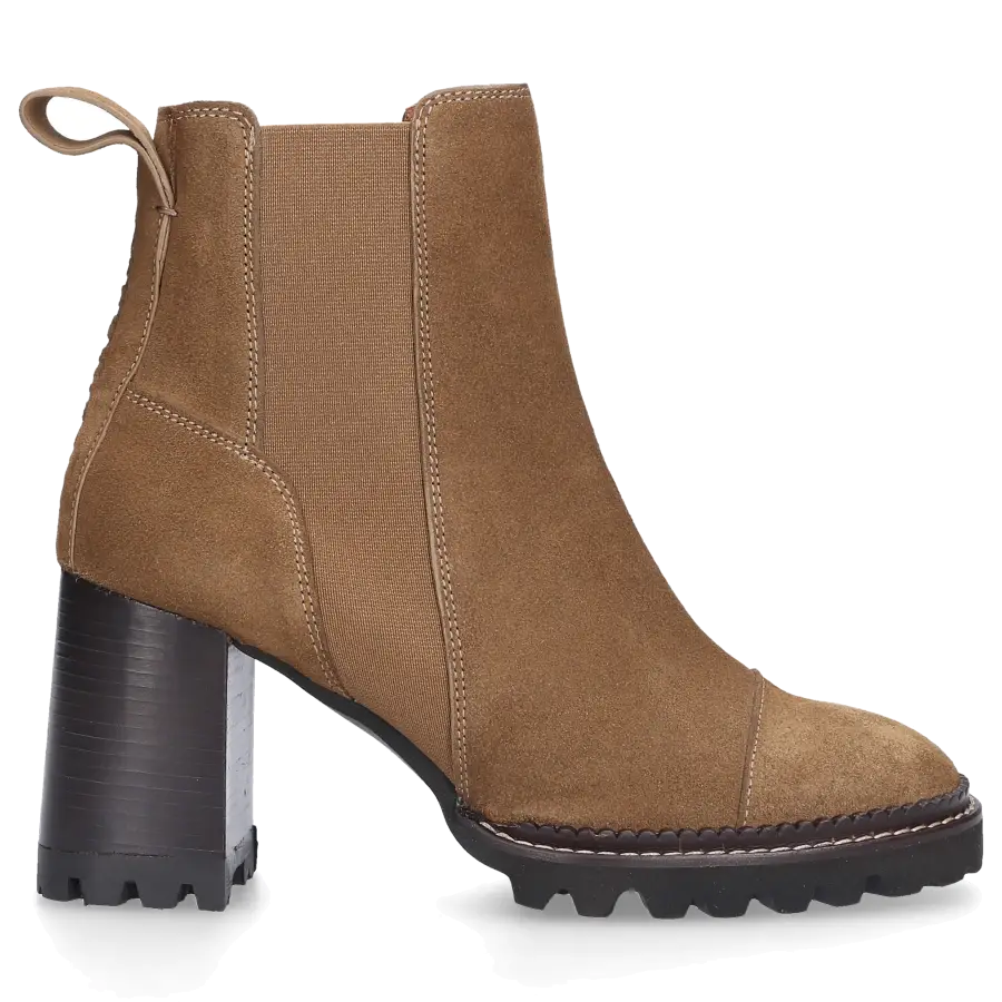 SEE BY CHLOÉ - Chelsea Boots SB33081 Veloursleder - beige