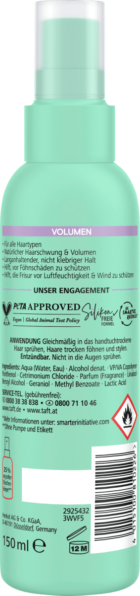 Föhn-Spray VOLUMEN Halt 3, 150 ml