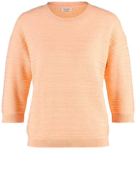 3/4 Arm Pullover aus Baumwoll-Leinen
