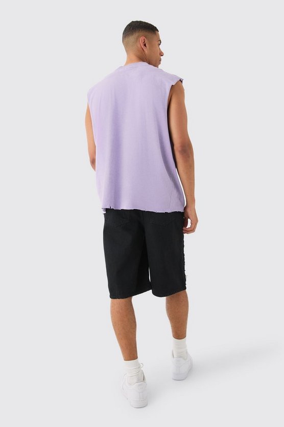 Oversize Tanktop mit Bhm Print