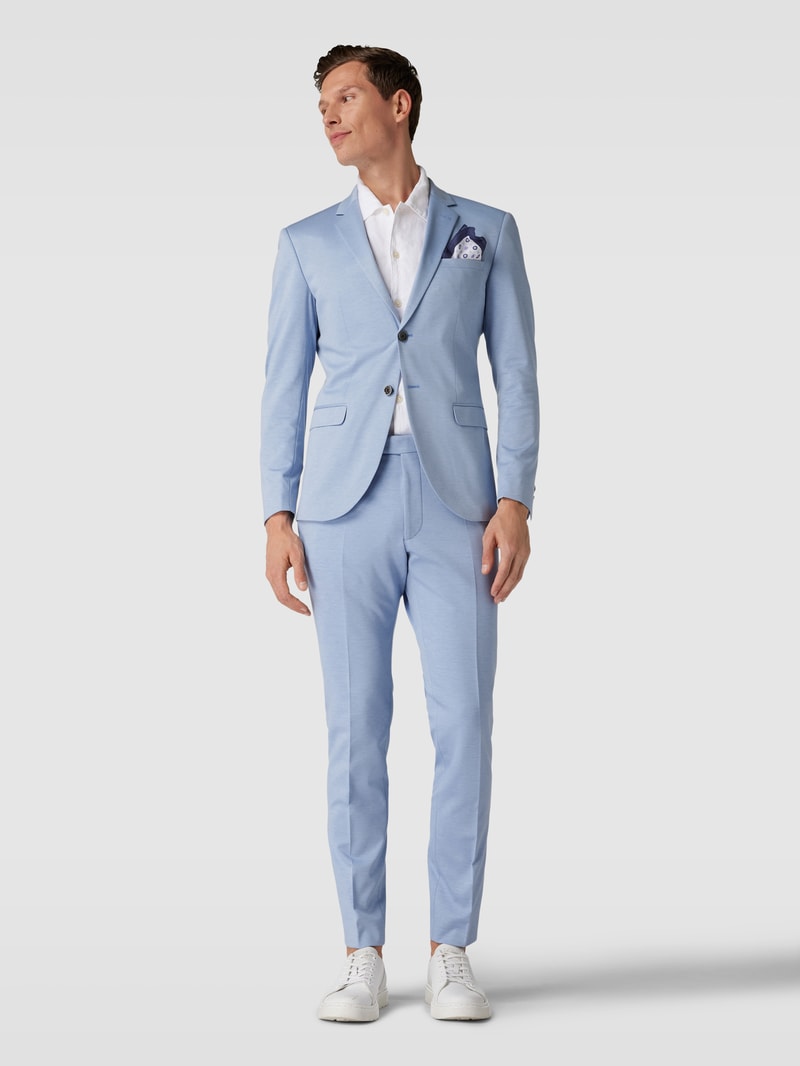 Slim Fit 2-Knopf-Sakko Modell 'Damon' in blau