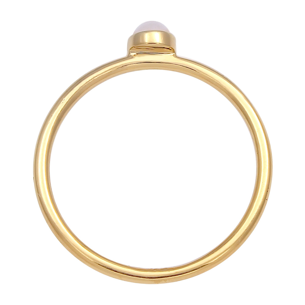 Elli Elli Bague Femmes Pile Basique Minimaliste avec Quartz Rose en Argent Sterling 92 Bague