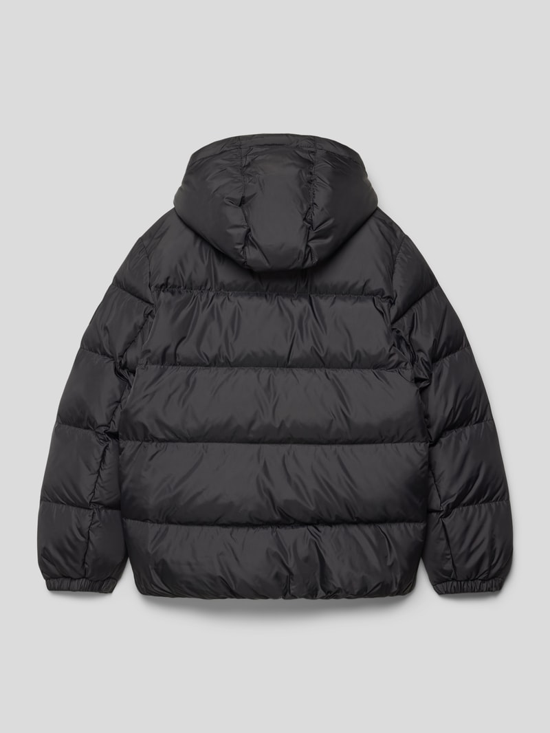 Steppjacke mit Label-Details Modell 'ESSENTIAL' in schwarz
