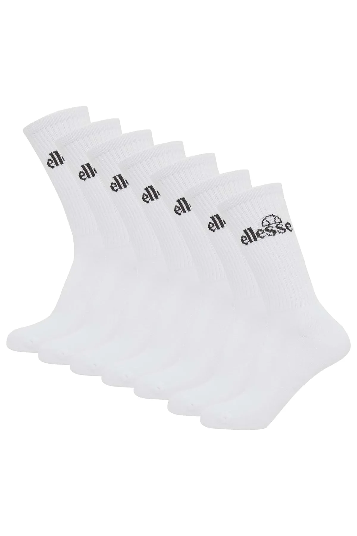 Ellesse  Unisex Sport-Socken, 7 Paar - Trego Sport Sock, Crew Socks, Tennis, Ripp-Bündchen, Logo