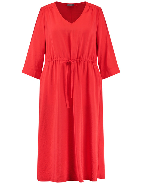 Midikleid mit 3/4 Arm und Tunnelzug