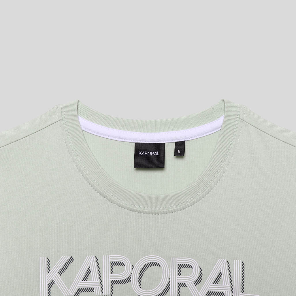 OWAN   T-shirt vert Garçon 100% coton