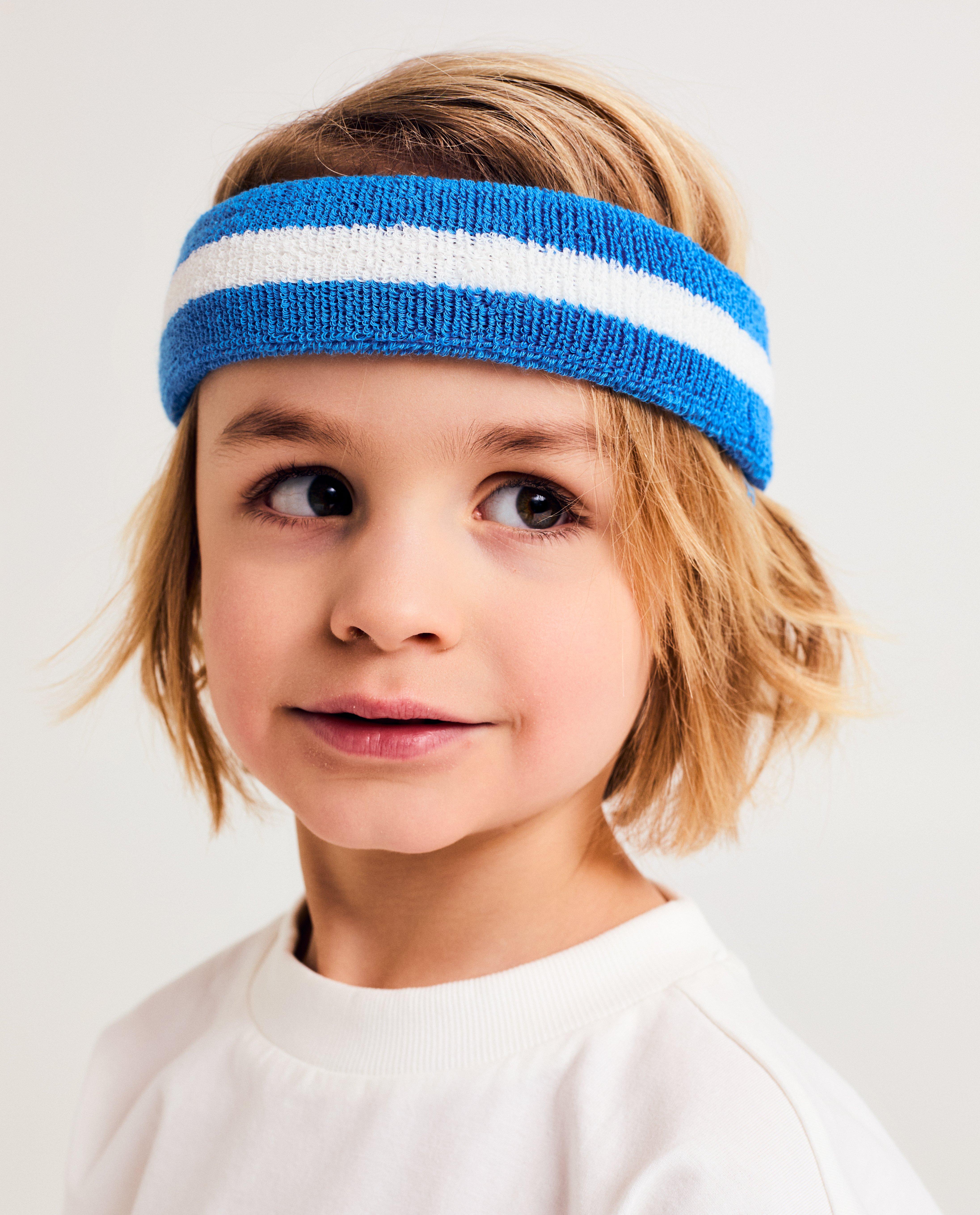 Kidz Nation szett: fejpánt + csuklópántok élénkkék