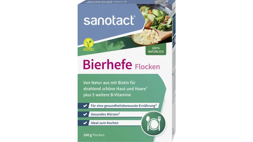 sanotact Bierhefe Flocken 100 g