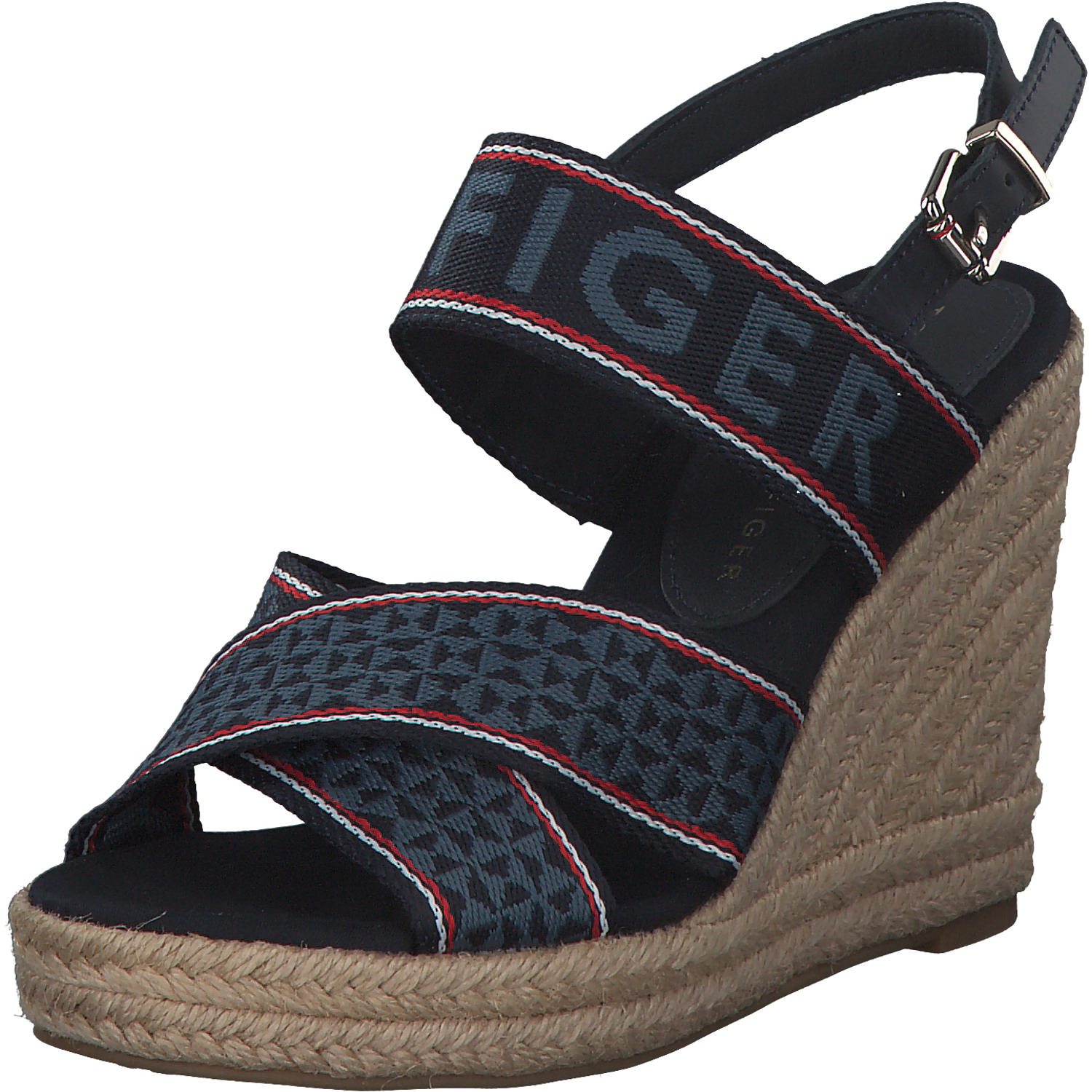 Tommy Hilfiger FW0FW06355, Keilsandaletten, Damen, Blau