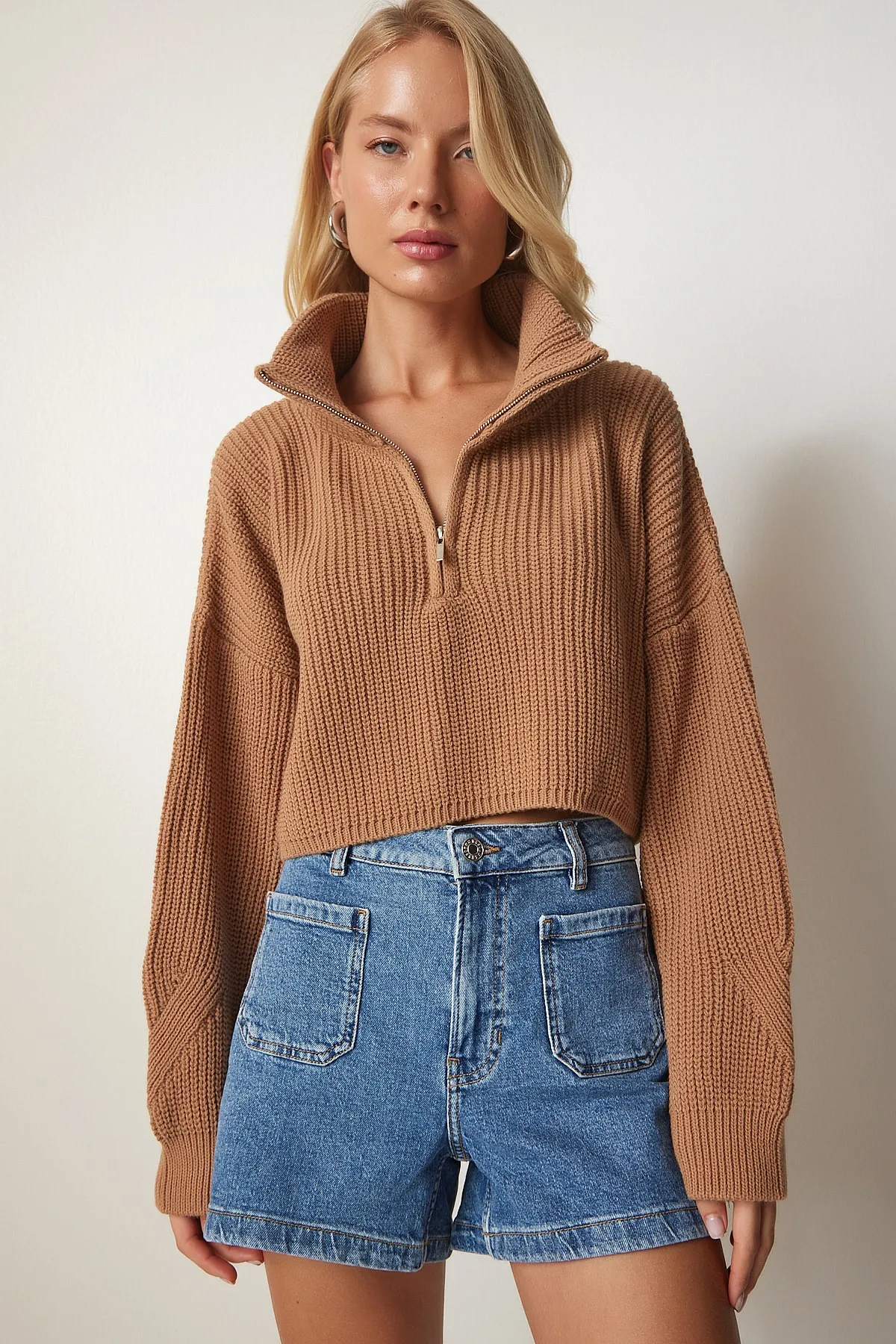 Happiness İstanbul  Pullover - Braun - Regular Fit