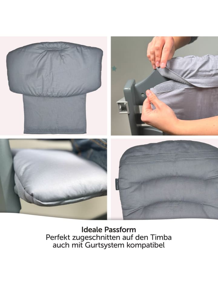 LaLoona Sitzkissen / Hochstuhlauflage für bebeconfort Timba in grau günstig kaufen onesize