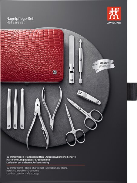 ZWILLING Beauty Classic Nagelpflege-Set - red Maniküre-Set