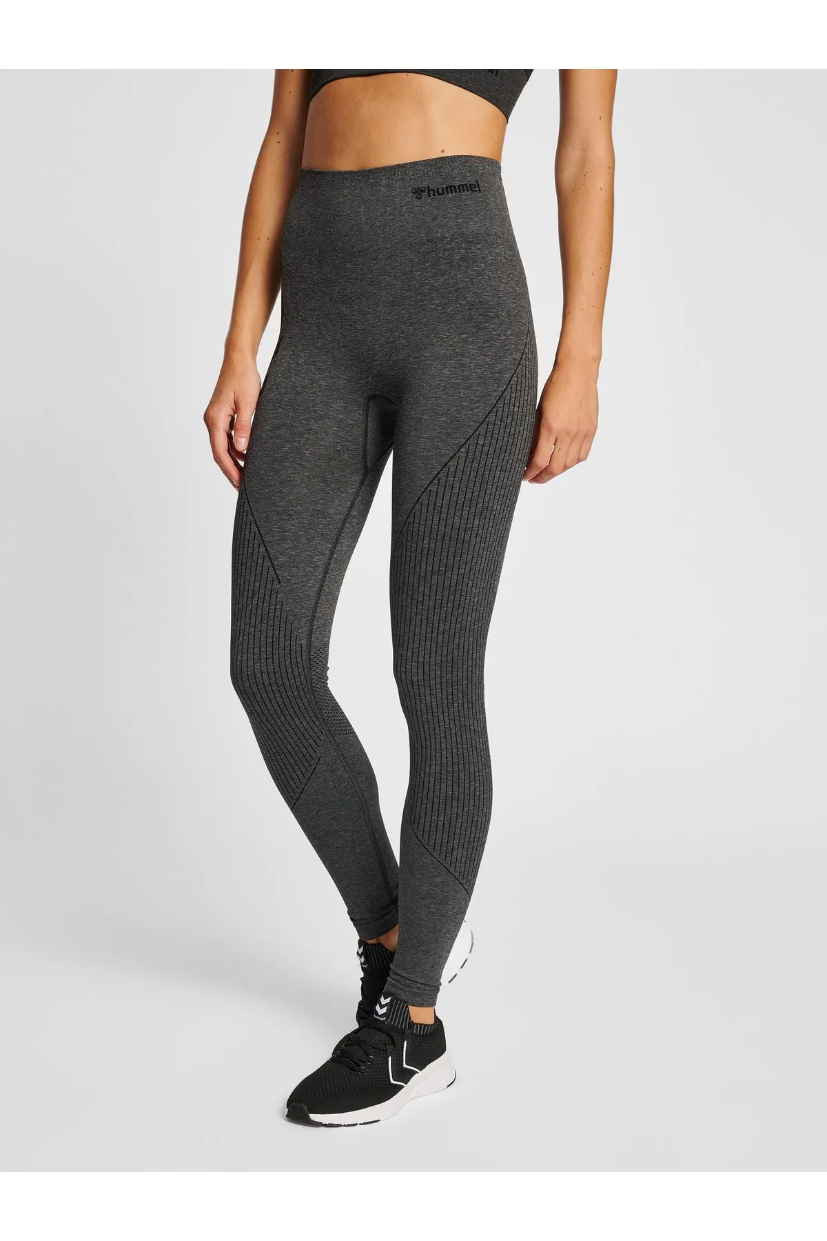 hummel  Sport-Leggings - Schwarz - Mittlerer Bund