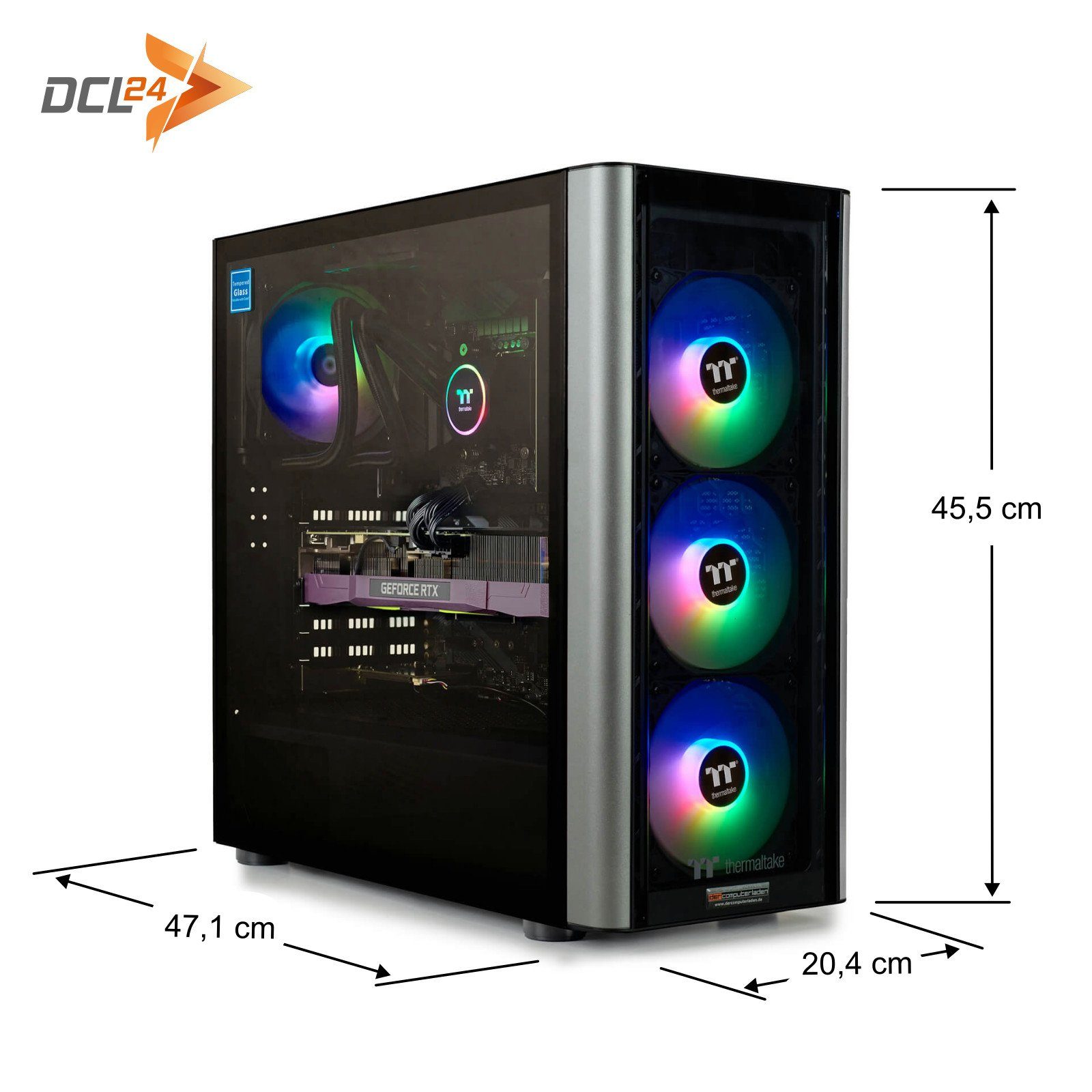 dcl24.de RGB Gaming-PC-Komplettsystem (27,00