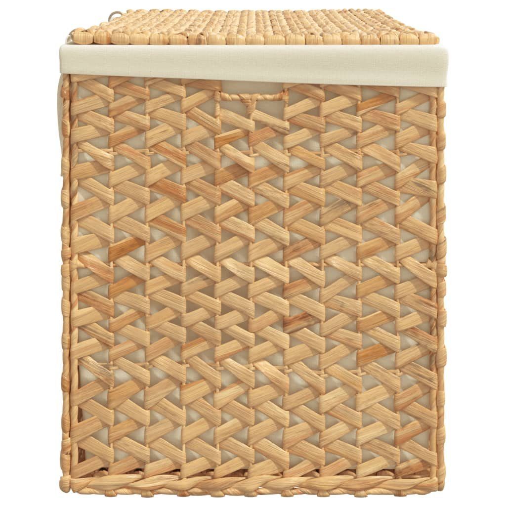 vidaXL Wäschekorb Wäschekorb mit 3 Fächern 75x42,5x52 cm Wasserhyazinthe (1 St)