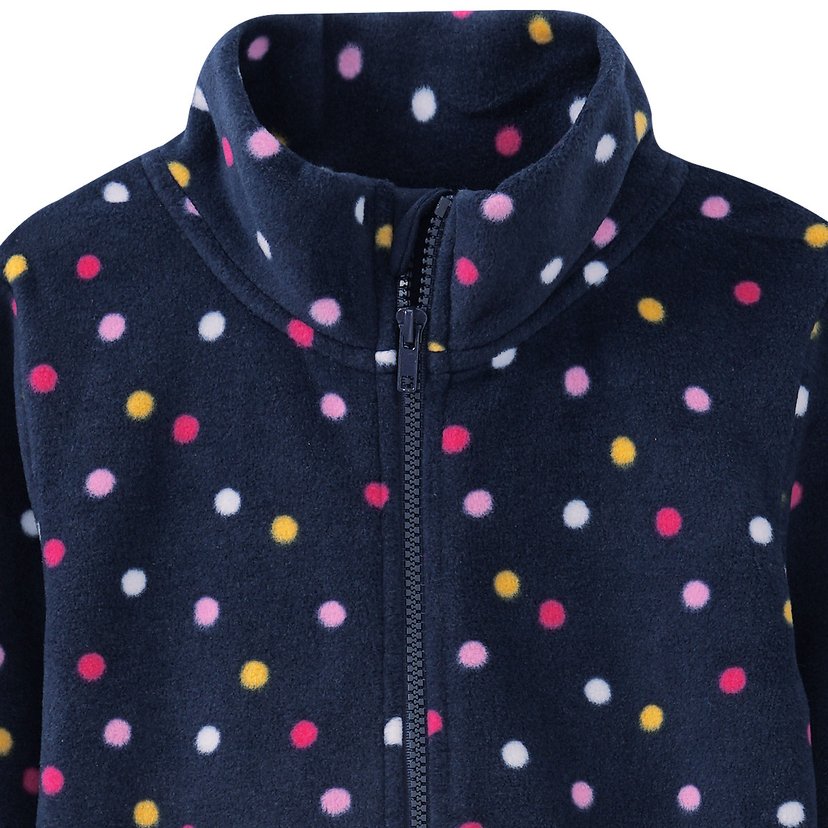 Mädchen Fleecejacke mit Punkte-Allover