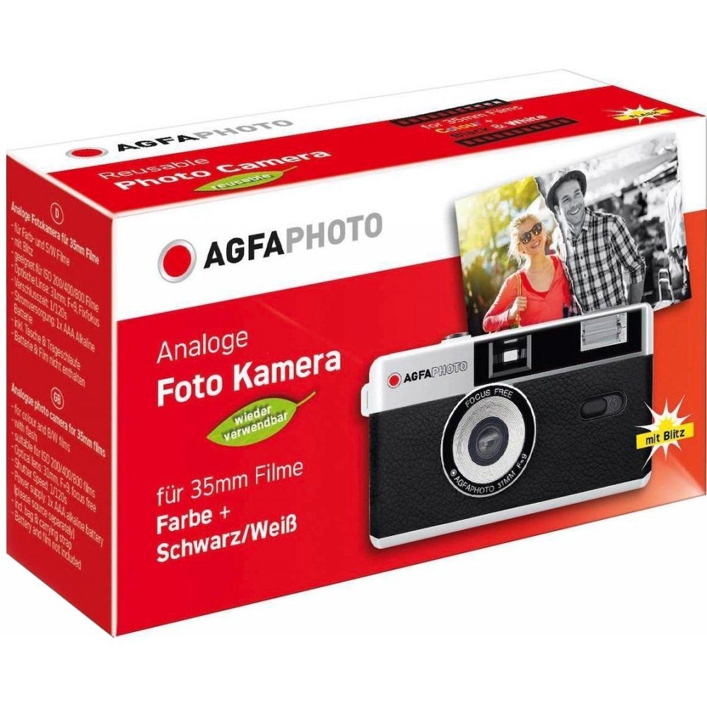 AgfaPhoto Reusable Photo Camera - Kleinbildkamera - schwarz Kompaktkamera