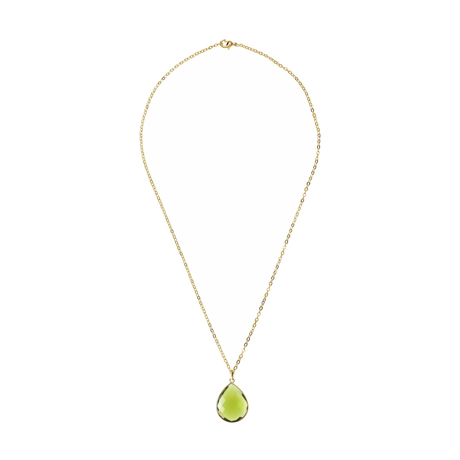 Halskette mit Anhänger 'Peridot Tropfen'
