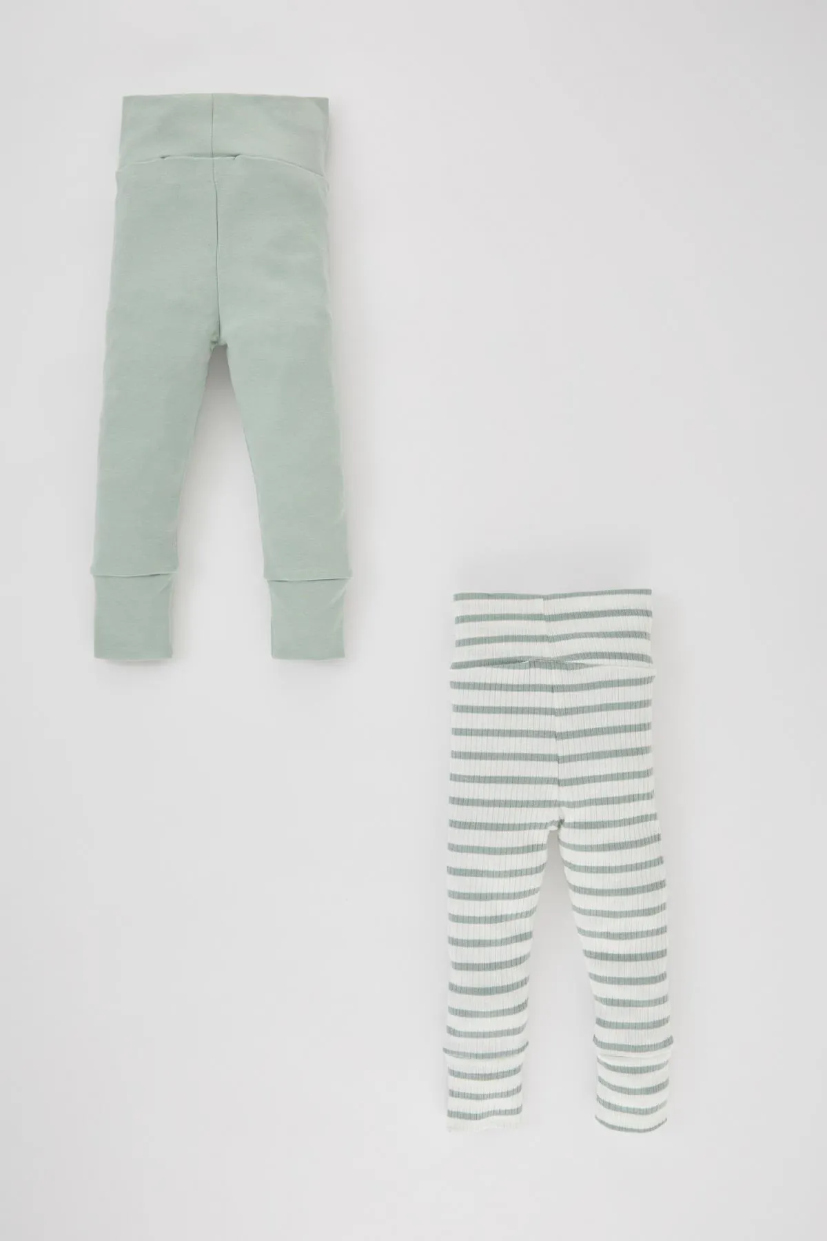 DeFacto  Zweiteilige, verstellbare Jogginghose mit gestreiftem, geripptem Leibchen für Babys