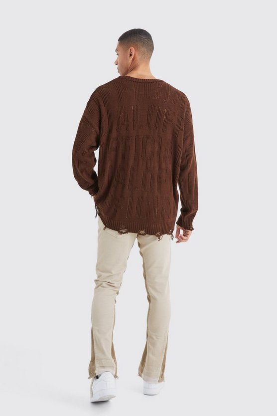 Skinny Schlaghose mit Print
