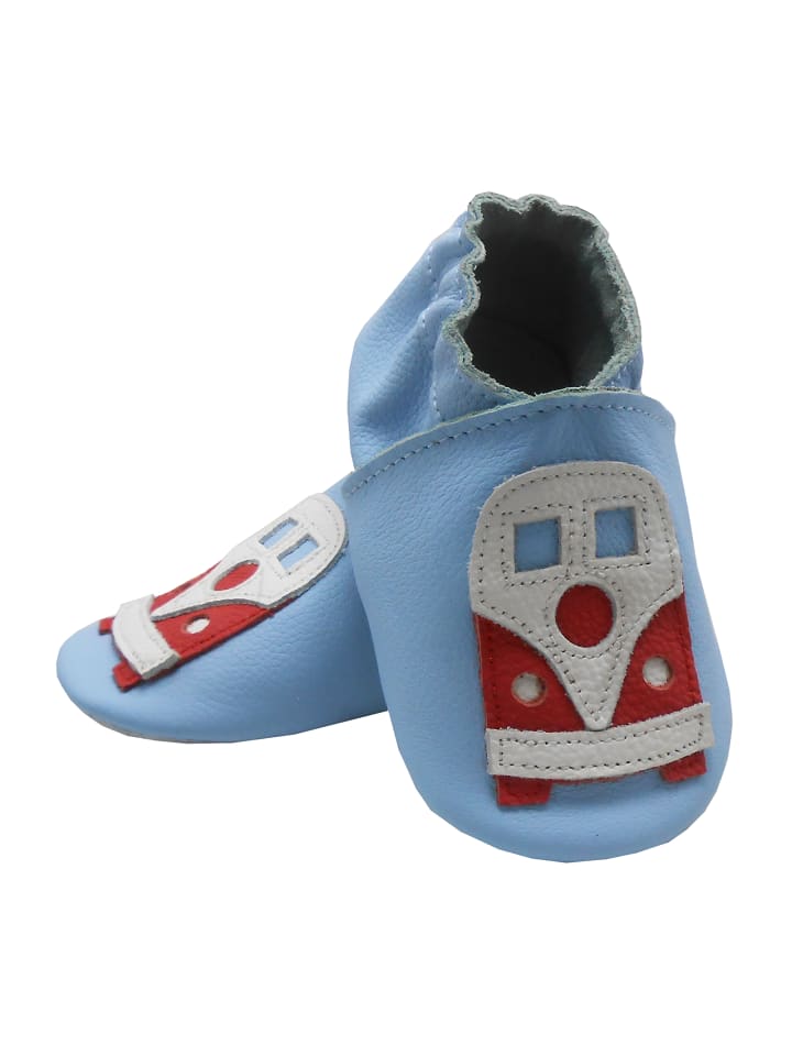 Yalion Leder-Krabbelschuhe 