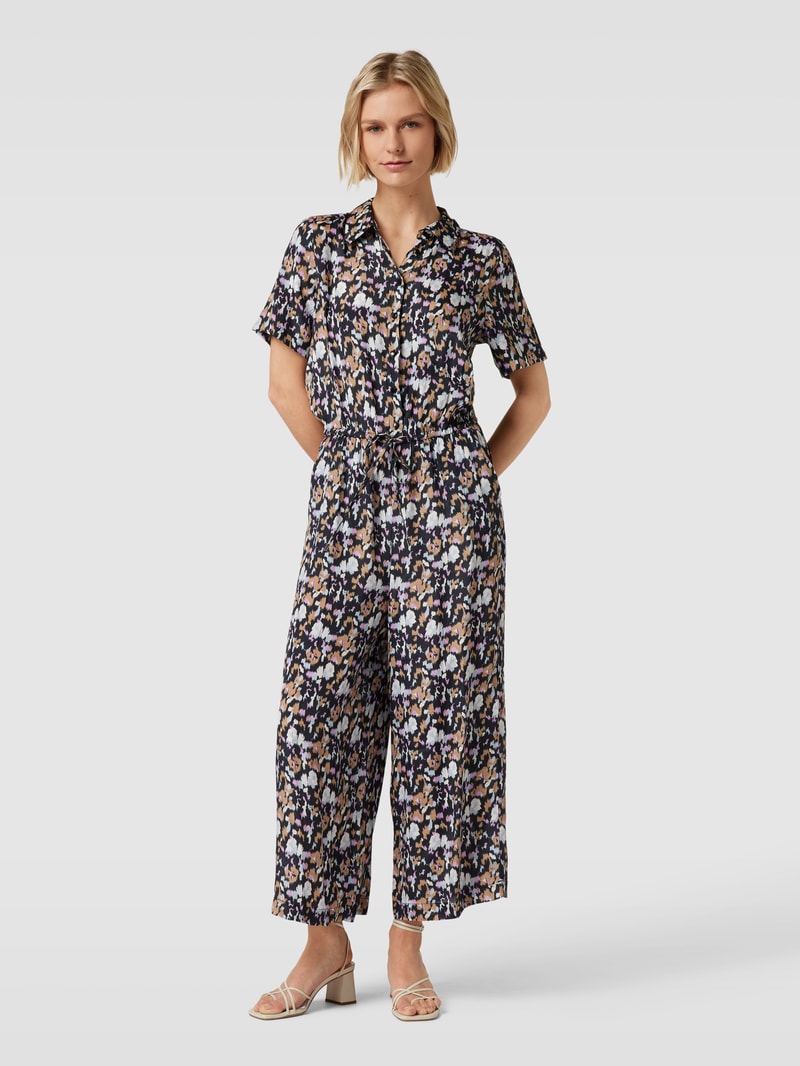 Jumpsuit mit Allover-Print Modell 'Gilla' in schwarz