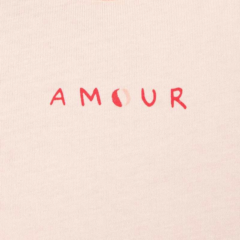 T-shirt manches courtes en coton bio rose mixte Absorba