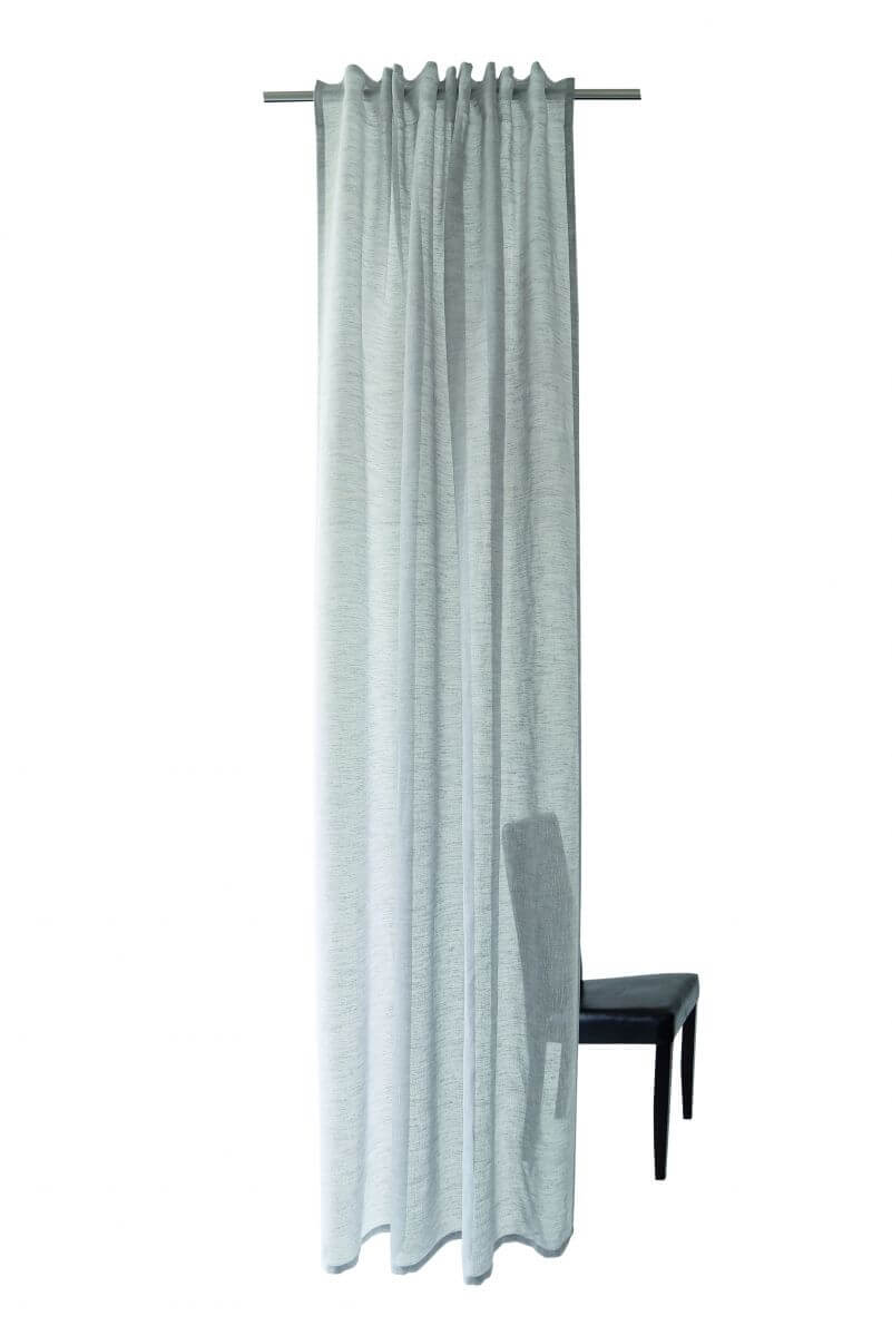 Indes Fuggerhaus Schal Oskar verdeckte Schlaufen Grau 140 x 245 cm