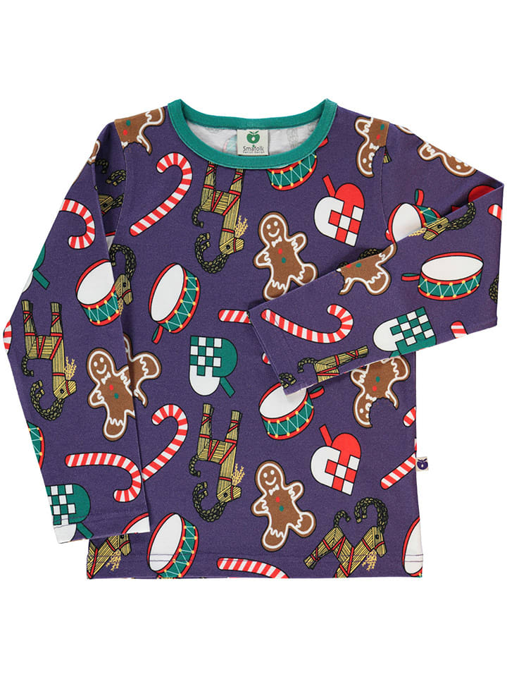 Småfolk Longsleeve in Violett/ Bunt günstig kaufen