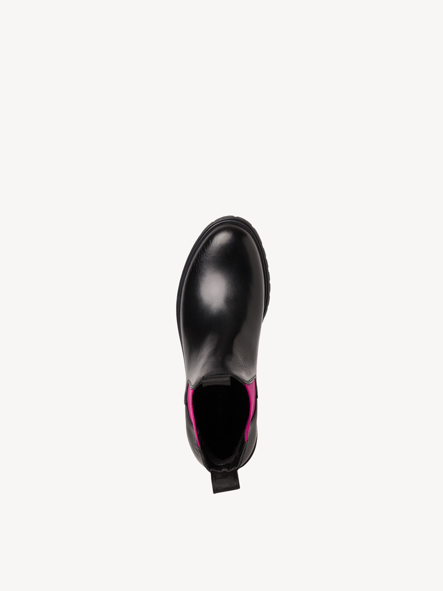 Bottine Chelsea en cuir - noir